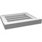 Ekena Millwork Vertical Surface Mount PVC Gable Vent: Functional, w/ 2"W x 2"P Brickmould Sill Frame, 16"W x 14"H GVPVE16X1403SF - alternate 3